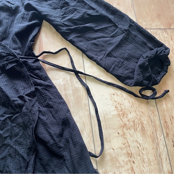 Knox Rose long sleeve tiered wrap dress, women’s size medium, black - Picture 5 of 7